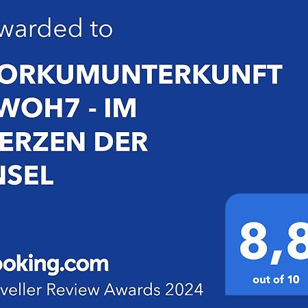 Borkumunterkunft - Woh7 - Im Herzen Der Insel Eksteriør bilde